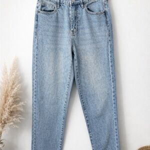 PacSun Light Wash Mom Jeans Size 23 High Rise Straight Leg